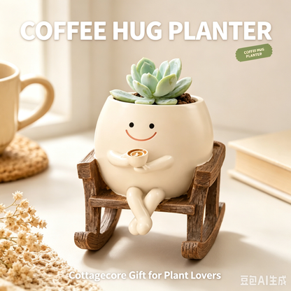 🍀Pokipot™ Happy Flowerpot,Cute Lazy Smile Character Planter Pot🪴