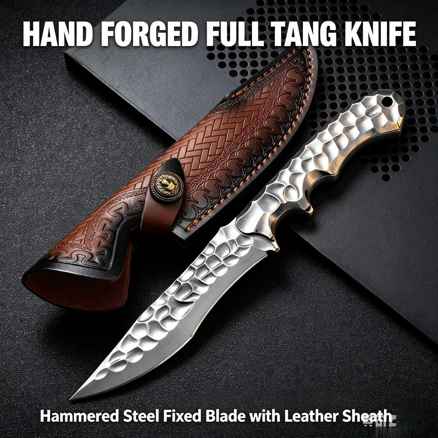 🔥Limited Time-50% OFF🔥Premium Handcrafted Vintage Forged Textured Keel Hunting Knife🗡️