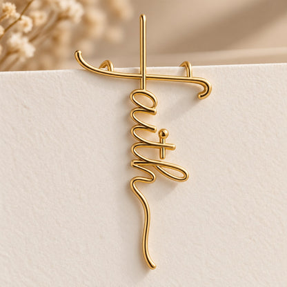 Faith-Inspired Gold Paper Clips ✝️ | Decorative Christian Page Markers, Perfect Small Religious Gifts for Church Friends & Family (Set of 15)