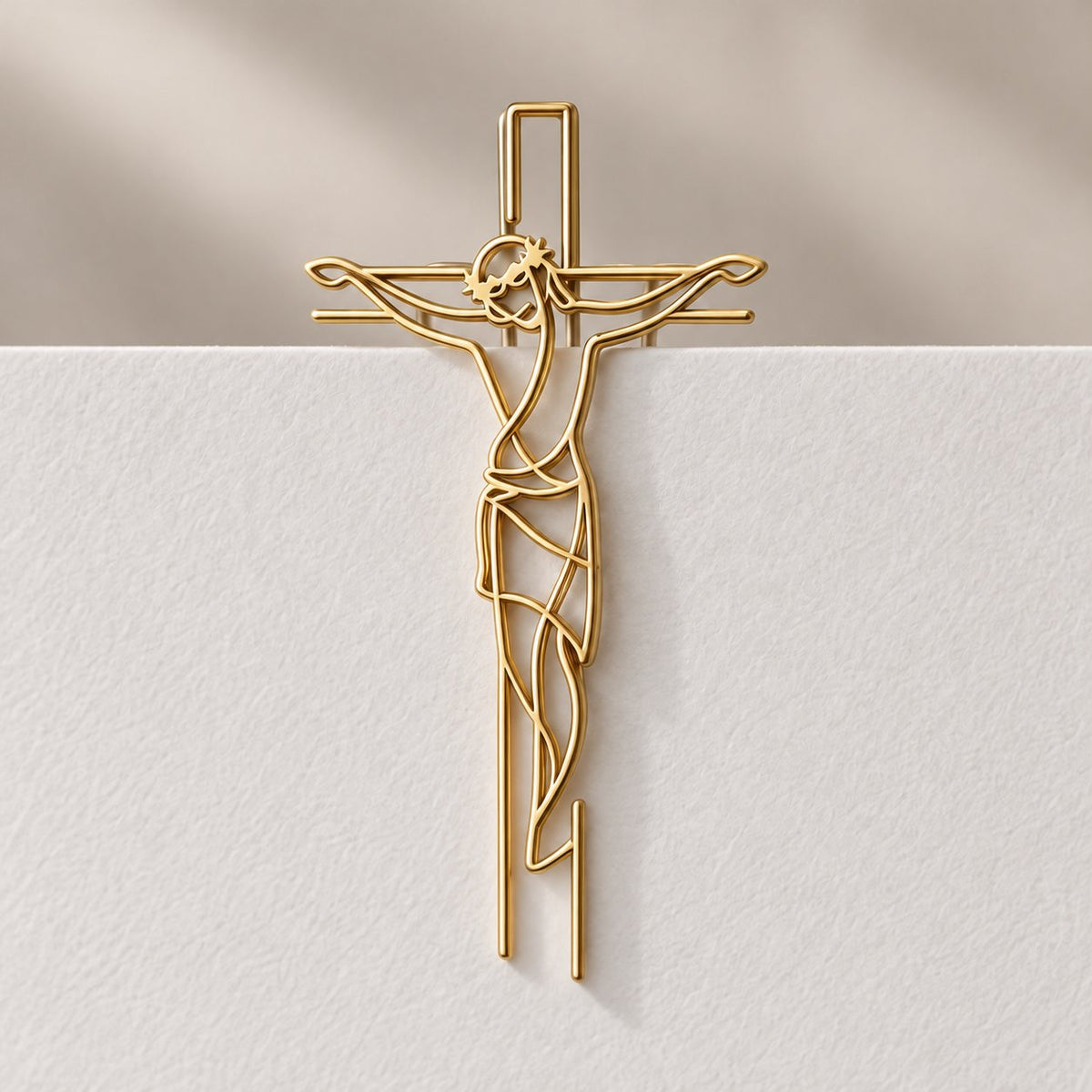 Faith-Inspired Gold Paper Clips ✝️ | Decorative Christian Page Markers, Perfect Small Religious Gifts for Church Friends & Family (Set of 15)