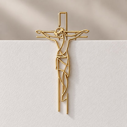 Faith-Inspired Gold Paper Clips ✝️ | Decorative Christian Page Markers, Perfect Small Religious Gifts for Church Friends & Family (Set of 15)
