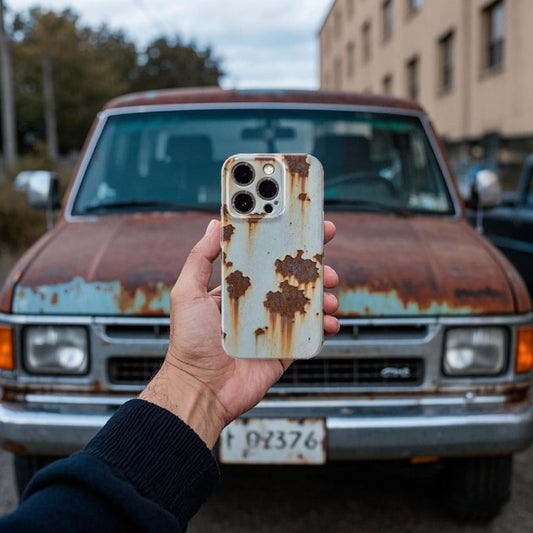 🔥2026 NEW ARRIVAL 🔩 Rusty Metal Texture iPhone Case