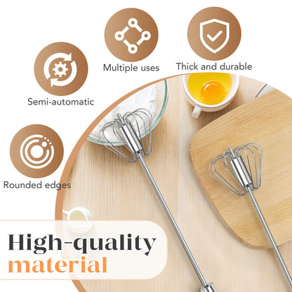 BUY 1 GET 1 FREE🥚☕Stainless Steel Hand-Push Rotary Whisk