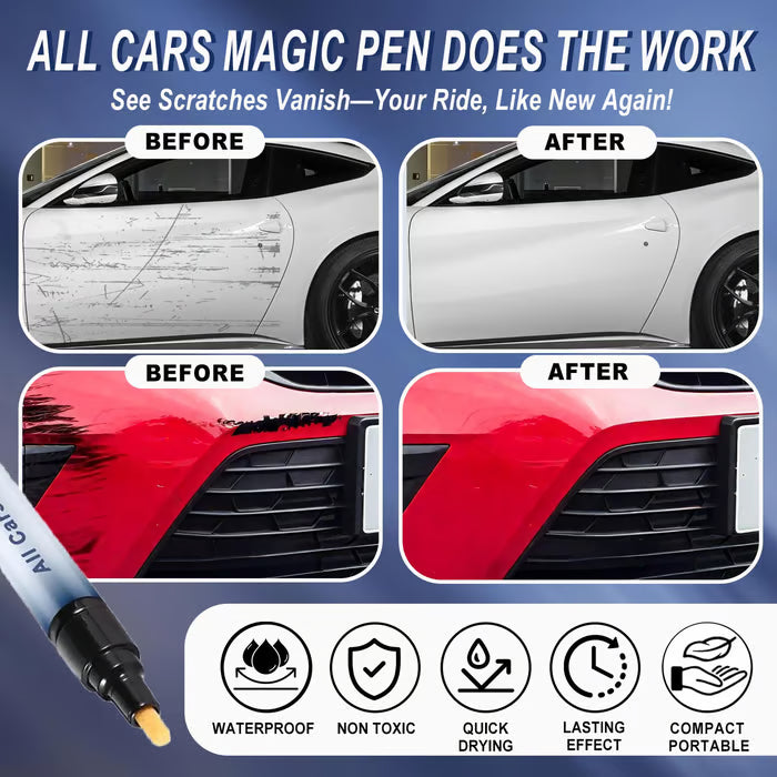 🛡️ Magic Car Scratch Repair Pen 🎨 Professional-Grade Touch-Up & Paint Restoration