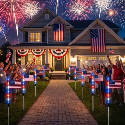 🏆Flash Sale-49% OFF⚡ 50K+ SOLD! 3 x 6 Ft LED Patriotic Bunting Banner for America’s 250th