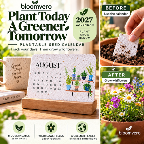 ✨Early Holiday Sale 45% OFF🌱Eco-Friendly Plantable “Timeless” Seed Calendar 2027
