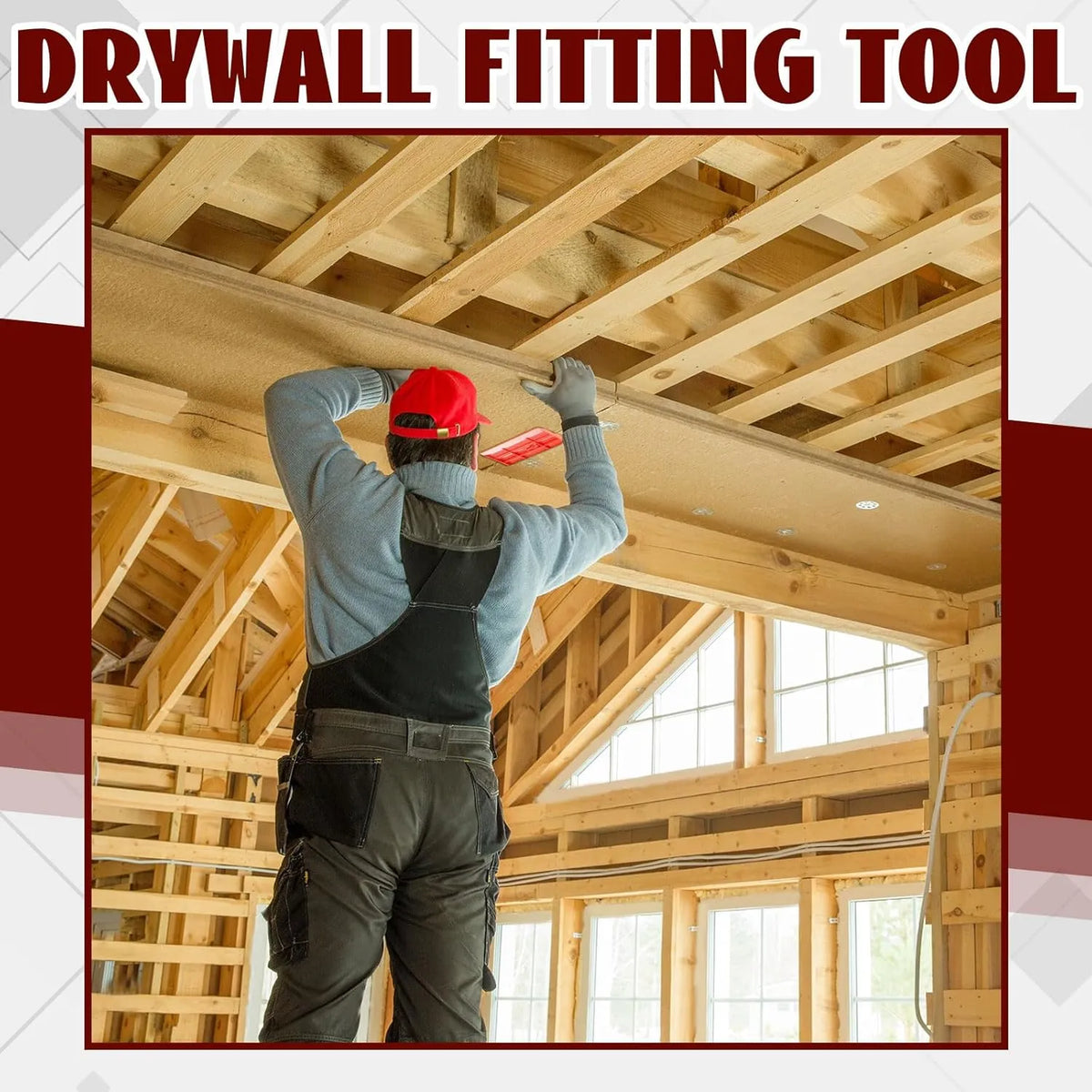 Drywall Fitting Tool for Solo Ceiling & Wall Installation