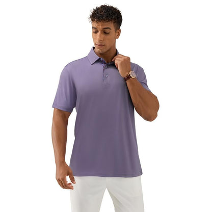 ⚡Hot Sales 49% OFF🔥3-Pack Men's Polo Shirts – Soft-Touch Short Sleeve Smart Casual Top for Work, Travel & Summer Wear