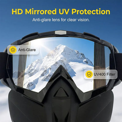 🔥HOT SALE 50% OFF🔥Detachable Full Face Goggle Mask