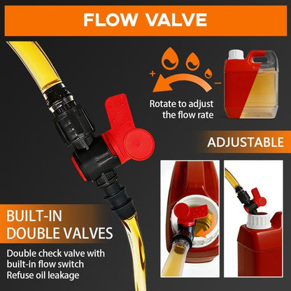 Multifunction Liquid Sucker Pump High Flow Manual Fuel Pump 13.12 Ft Hose