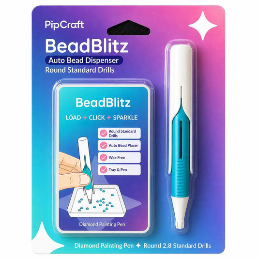 🔥Last Day 60% OFF 💎 Automatic Diamond Painting Bead dispenser | Wax-Free Round Drill Pen for Faster, Easier Crafting ✨