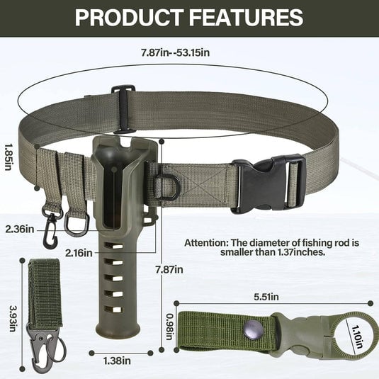 🎣Summer Sale-50% OFF🐠Fishing Rod Holster,Professional fishing assistant