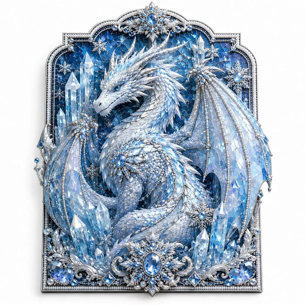 🐉 3D Layered Dragon Diamond Painting Kit, 5 Styles Fantasy Crystal Pearl Drill DIY Art Decor 25×30cm