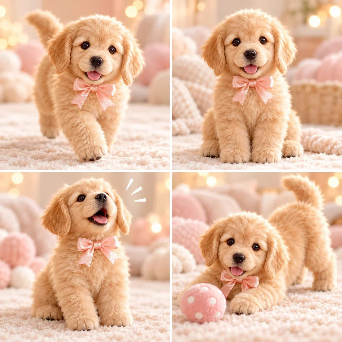 Realistic Robot Golden Retriever Puppy