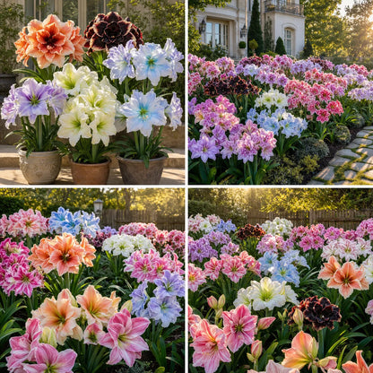 🌺 Giant Double Perfume Amaryllis Bulbs ✨ Fragrant Showy Blooms