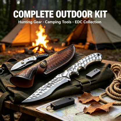 🔥Limited Time-50% OFF🔥Premium Handcrafted Vintage Forged Textured Keel Hunting Knife🗡️