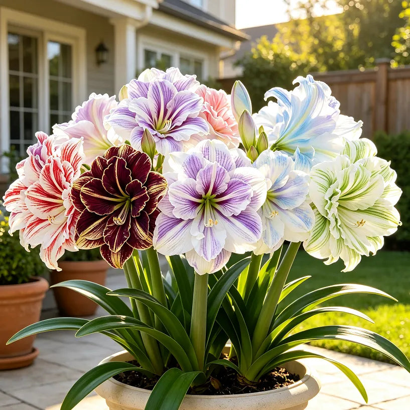 🌺 Giant Double Perfume Amaryllis Bulbs ✨ Fragrant Showy Blooms