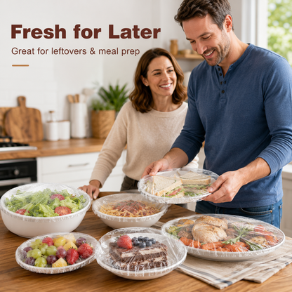 ⏳LAST DAY SALE only $0.03 each!🔥Disposable Stretch Food Covers for Bowls & Plates