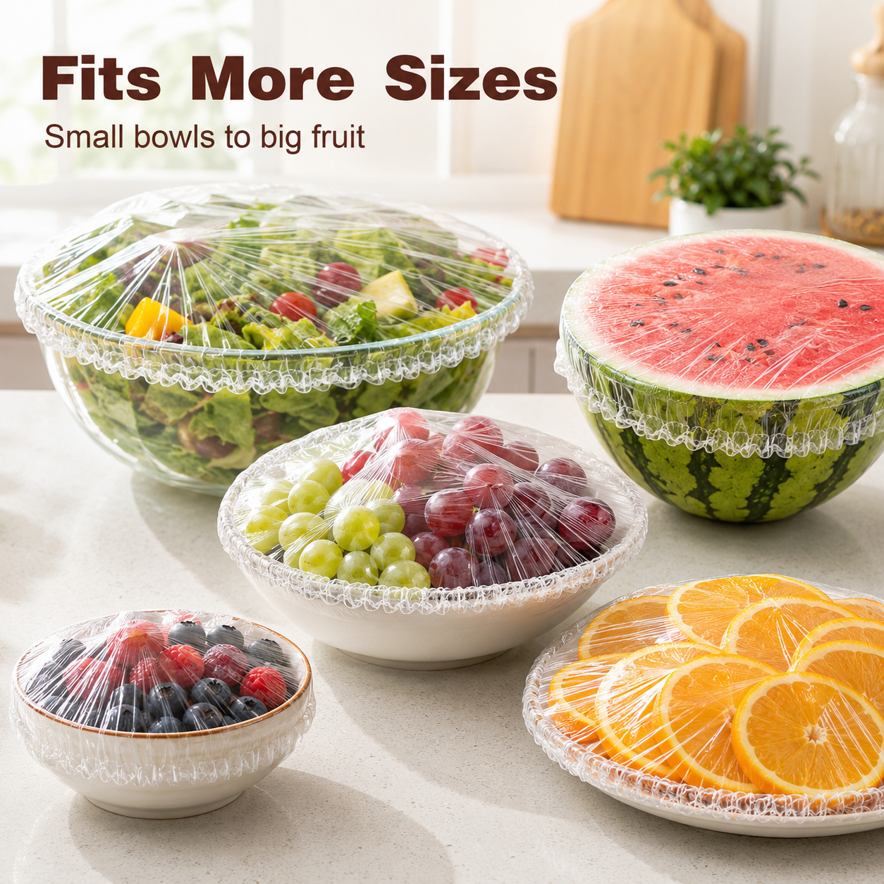 ⏳LAST DAY SALE only $0.03 each!🔥Disposable Stretch Food Covers for Bowls & Plates
