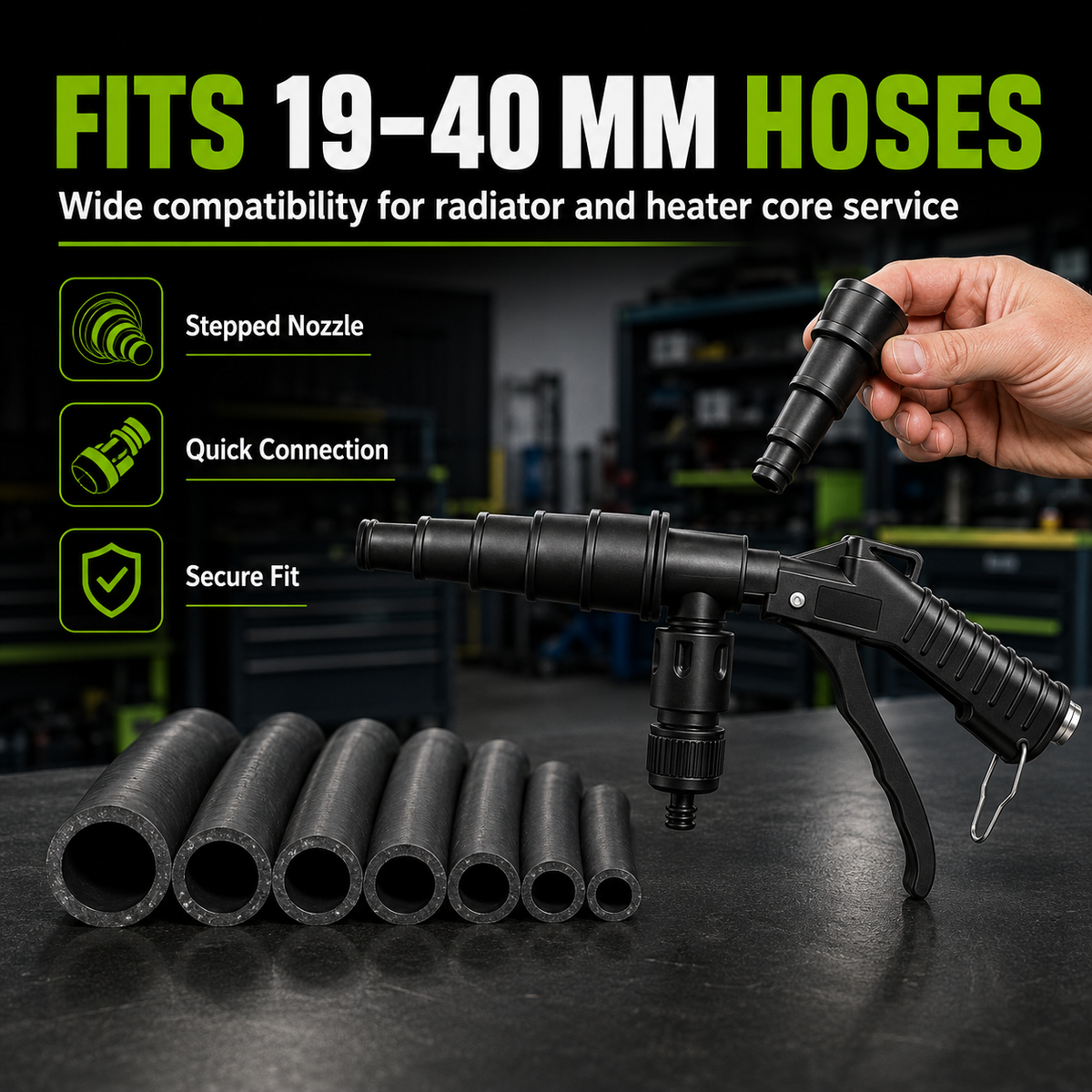 🚗High-Pressure Pulse Flush Gun Kit for Radiator Cleaning