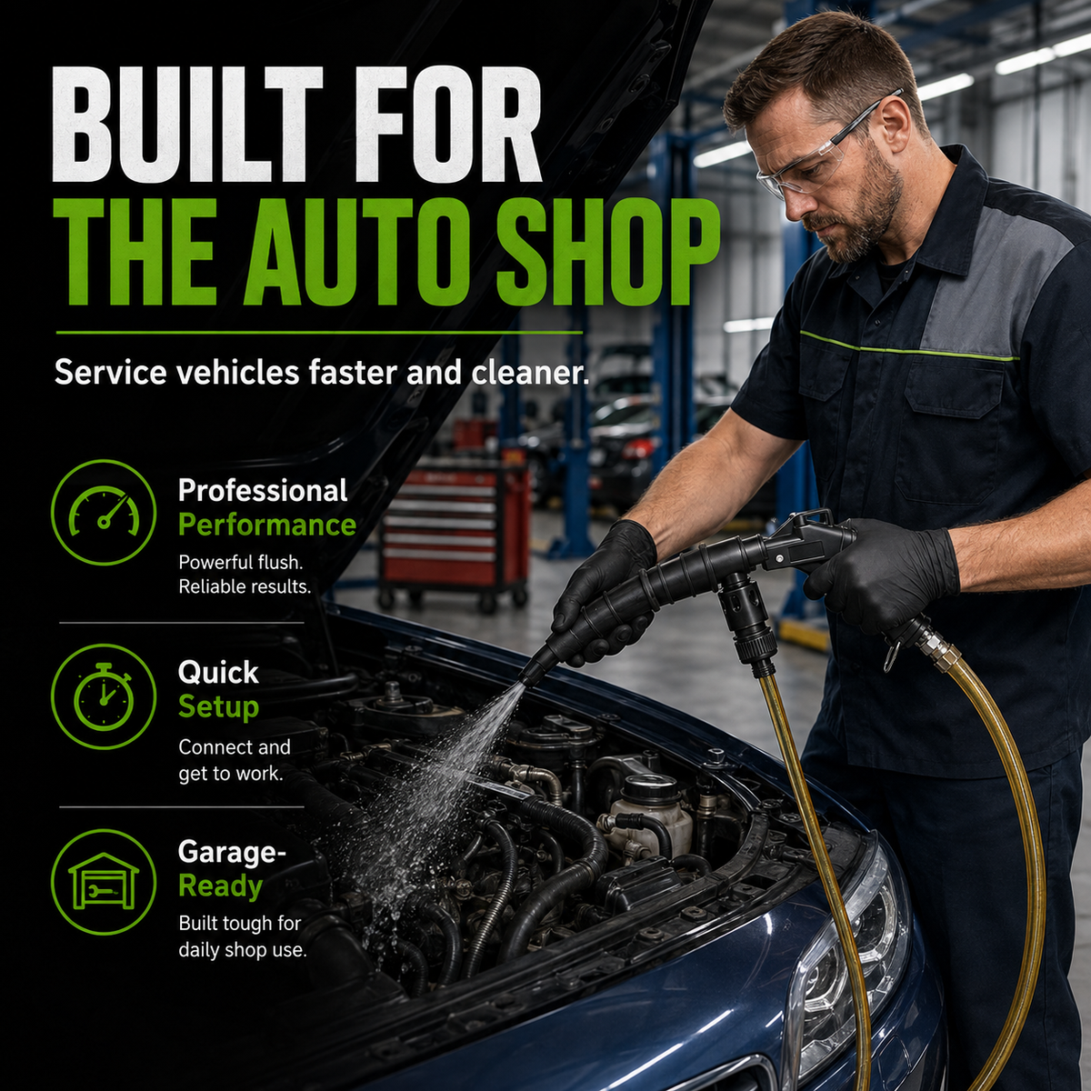 🚗High-Pressure Pulse Flush Gun Kit for Radiator Cleaning