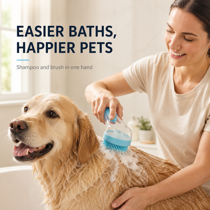 ⚡Hot Sales 49% OFF🔥2-in-1 Soap-Dispensing Pet Bath Brush