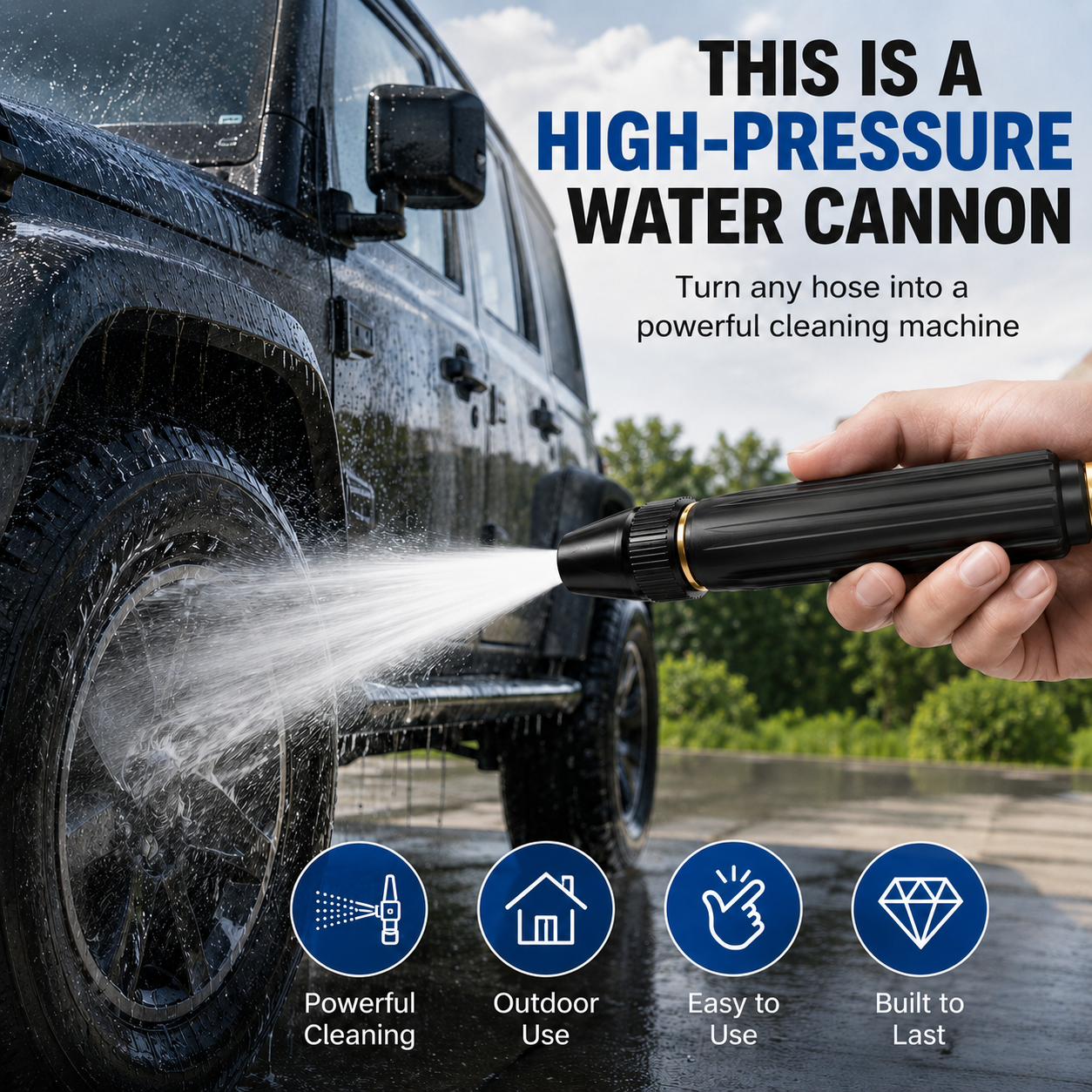 🌊 Last Day 55% OFF🔥Powerful High-Pressure Water Gun for Car Cleaning