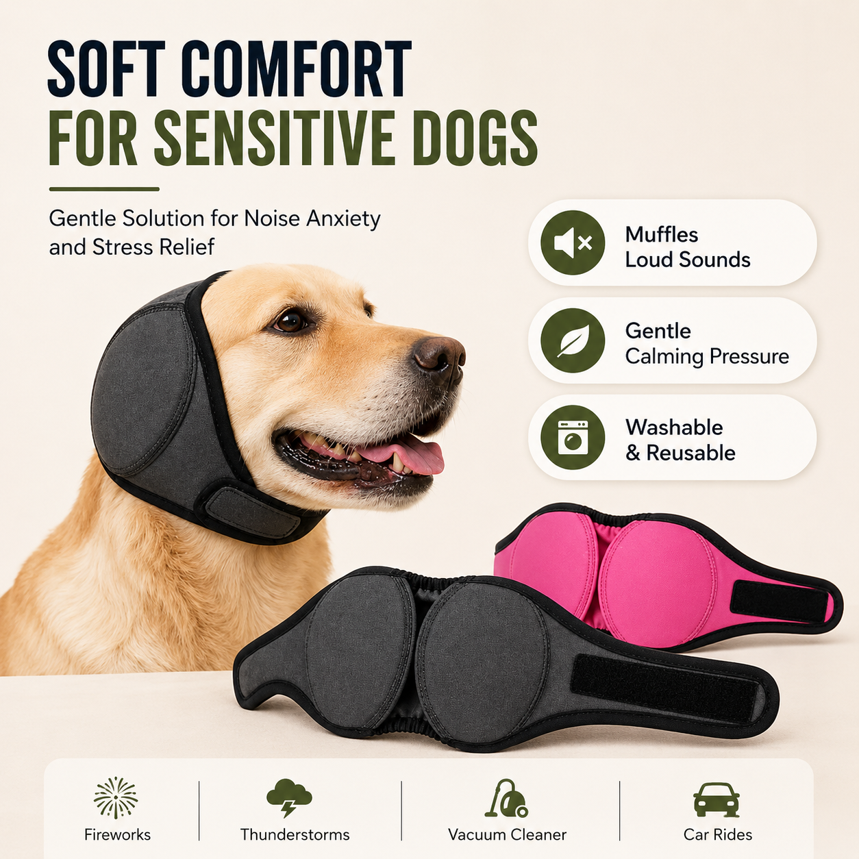 Noise Cancelling Dog Ear Wrap
