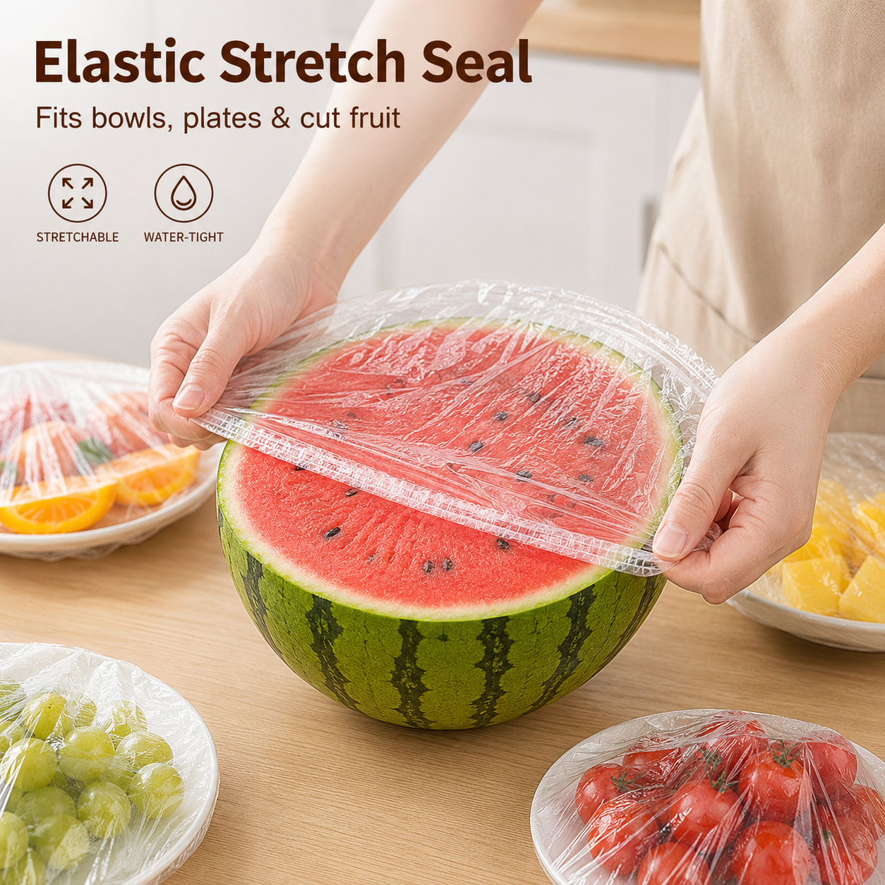⏳LAST DAY SALE only $0.03 each!🔥Disposable Stretch Food Covers for Bowls & Plates