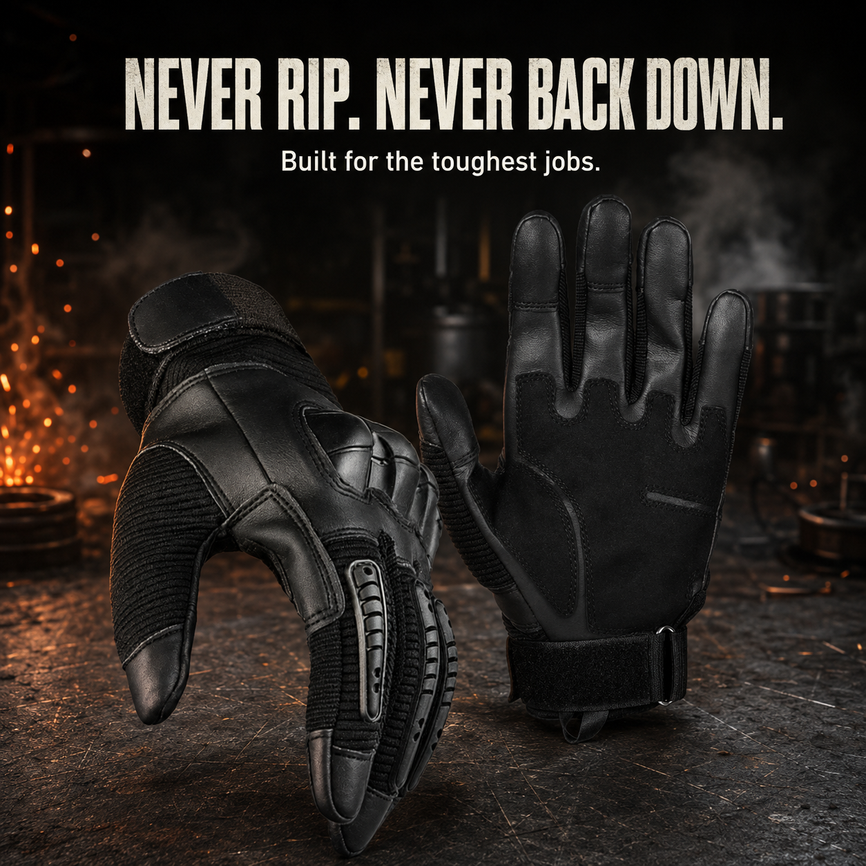 Heavy-Duty Tactical Gloves | Anti-Cut & Impact-Resistant Gear 🛠️⚡