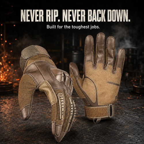 Heavy-Duty Tactical Gloves | Anti-Cut & Impact-Resistant Gear 🛠️⚡