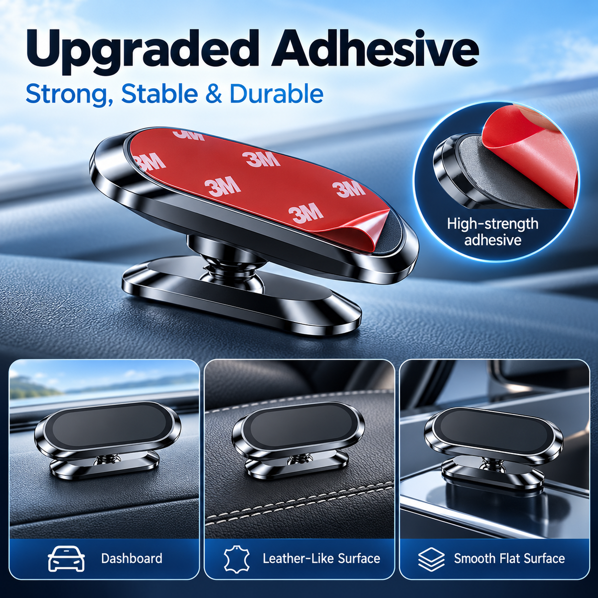 Magnetic Phone holders to tablet mounts Car Phone Holder Mount Universal Suction Cup Navigation Support Adjustable 360 Rotation