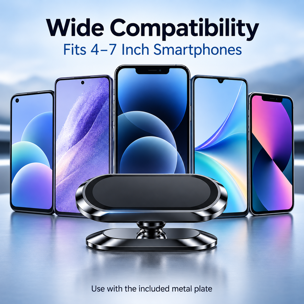 Magnetic Phone holders to tablet mounts Car Phone Holder Mount Universal Suction Cup Navigation Support Adjustable 360 Rotation