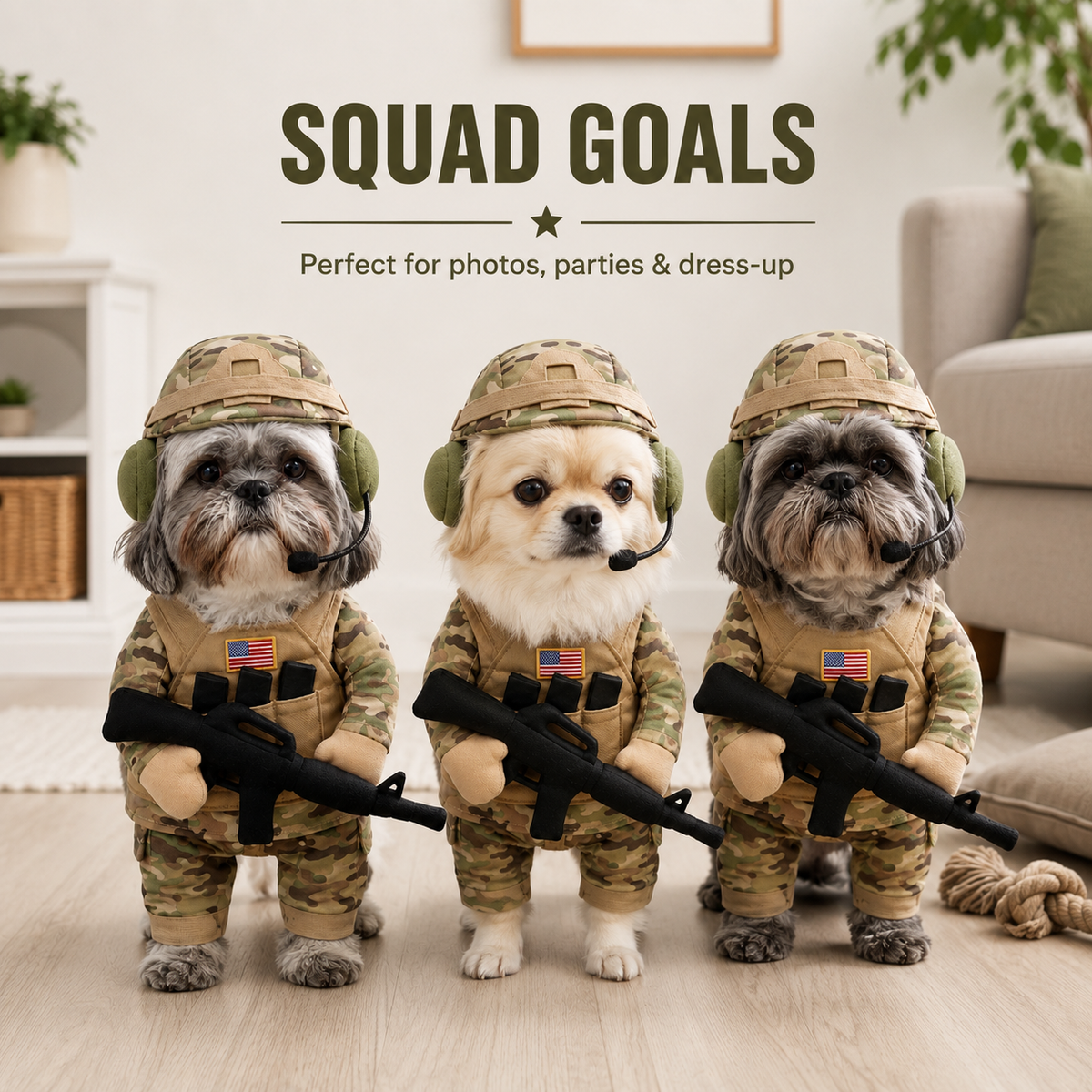 🔥 50% OFF🪖Pet Tactical Soldier Uniform – Military Style Dog Costume