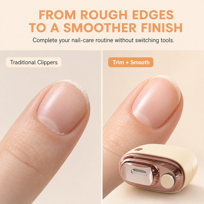 🌟 2-in-1 Smart Electric Nail Clipper & Polisher ✂️💅