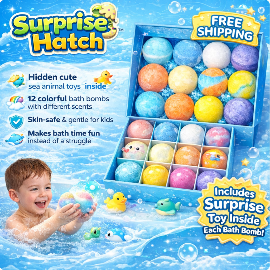 🛁🐣Bath Bombs For Kids – 12 Pack With Surprise Toys Inside, Easter Basket Stuffers