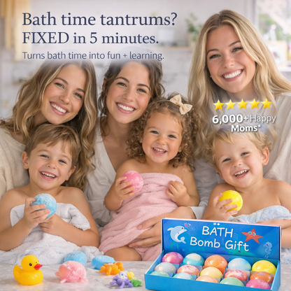 🛁🐣Bath Bombs For Kids – 12 Pack With Surprise Toys Inside, Easter Basket Stuffers