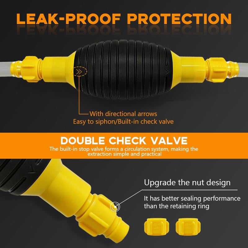 Multifunction Liquid Sucker Pump High Flow Manual Fuel Pump 13.12 Ft Hose