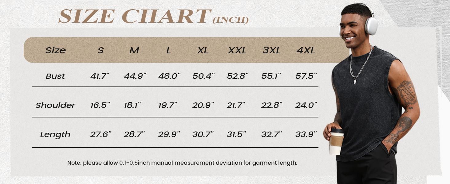 ⚡Hot Sales 49% OFF🔥Cotton Workout Tank Tops Sleeveless Acid Wash Tshirts Cut Off Muscle Shirts Loose Fit Running Gym Tees