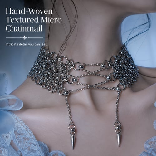 🔥Last Day 49% OFF - 🖤 Handmade Chainmail Neck Choker