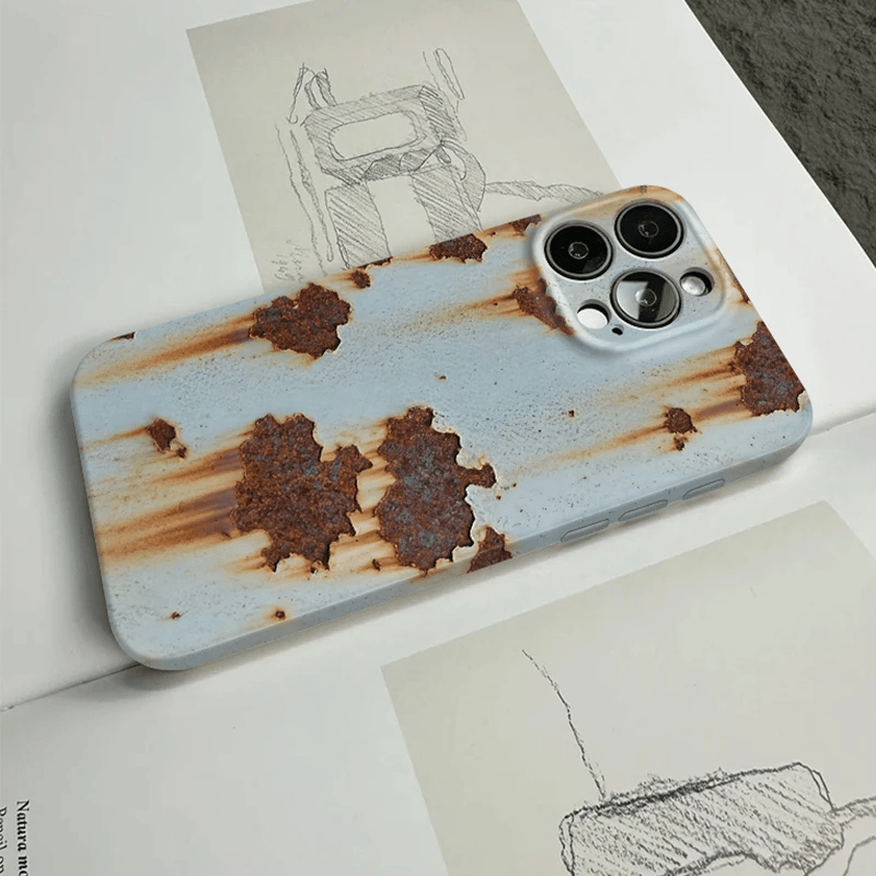 🔥2026 NEW ARRIVAL 🔩 Rusty Metal Texture iPhone Case