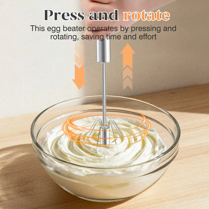 BUY 1 GET 1 FREE🥚☕Stainless Steel Hand-Push Rotary Whisk