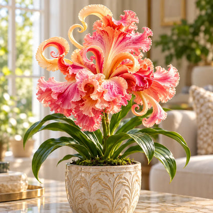 🌸 Royal Ruffle Fantasy Lily Bulbs – Grow in Water or Soil, Giant Ruffled Blooms