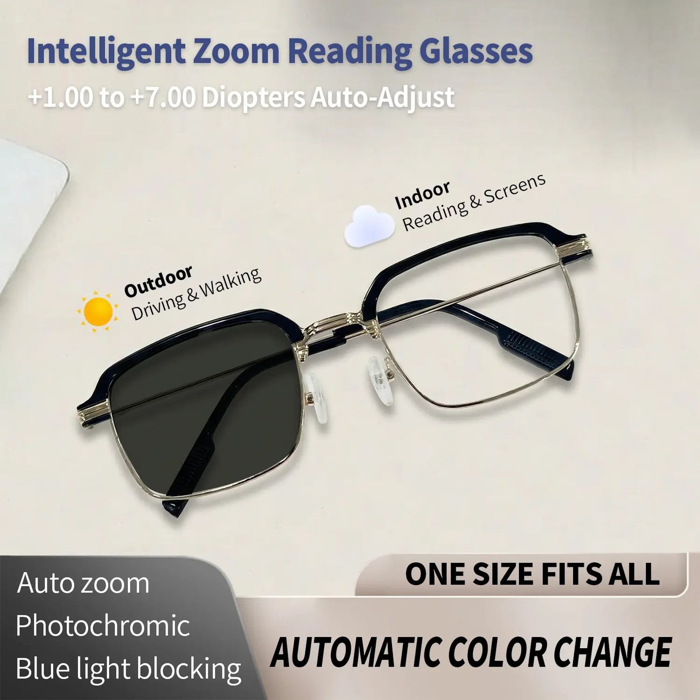 🔥HOT SALE 49% OFF✨Auto-Adjusting HD Reading Glasses👓