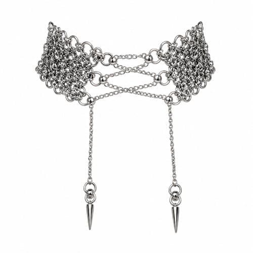 🔥Last Day 49% OFF - 🖤 Handmade Chainmail Neck Choker