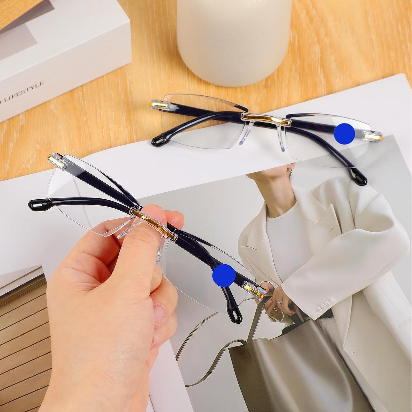 👓🌄Smart Zoom Multifocal Glasses – Clear Near & Far Vision, All in One