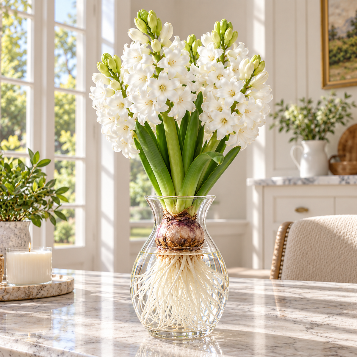 🌸 Rare Hydroponic Hyacinth Bulbs – Fragrant Colorful Blooms for Elegant Indoor Displays