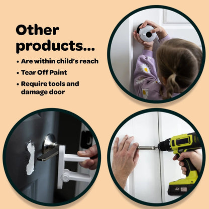 🎁Hot Sale 49% OFF🔒The Snap-On Door Lock Kids Can't Reach or Defeat - No Tools or Adhesives Required