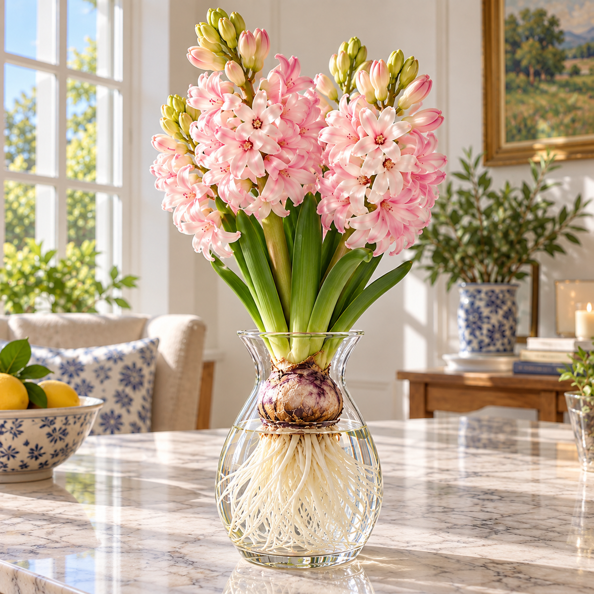 🌸 Rare Hydroponic Hyacinth Bulbs – Fragrant Colorful Blooms for Elegant Indoor Displays