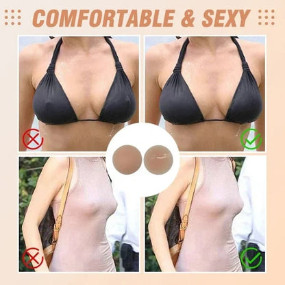 🏆#1 Bestselling🏆 ---- Go Braless! Seamless Nipple Cover (Latex-free and 100% Medical Silicone)